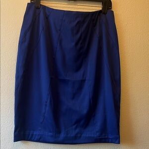 H&M Cobalt Royal Blue Pencil Skirt Never Worn Large Size 12